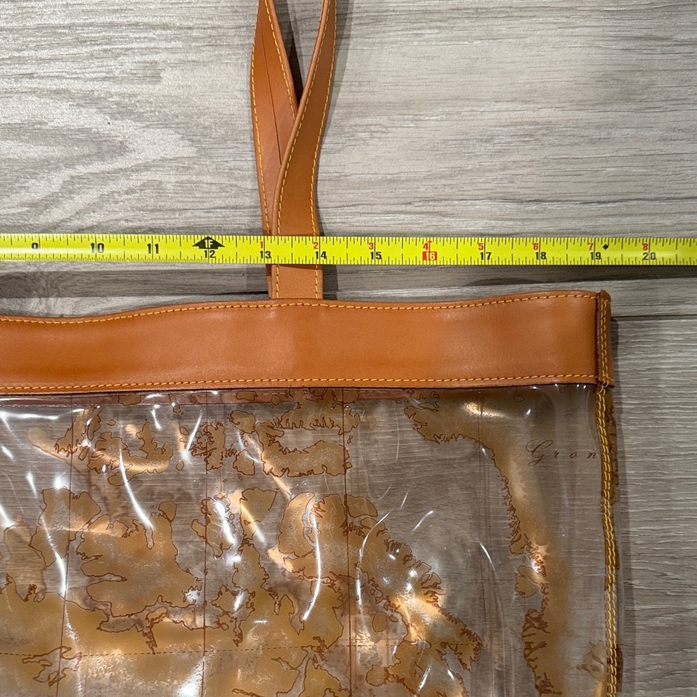 Alviero Martini Prima Classe Clear map tote - Picture 7 of 10